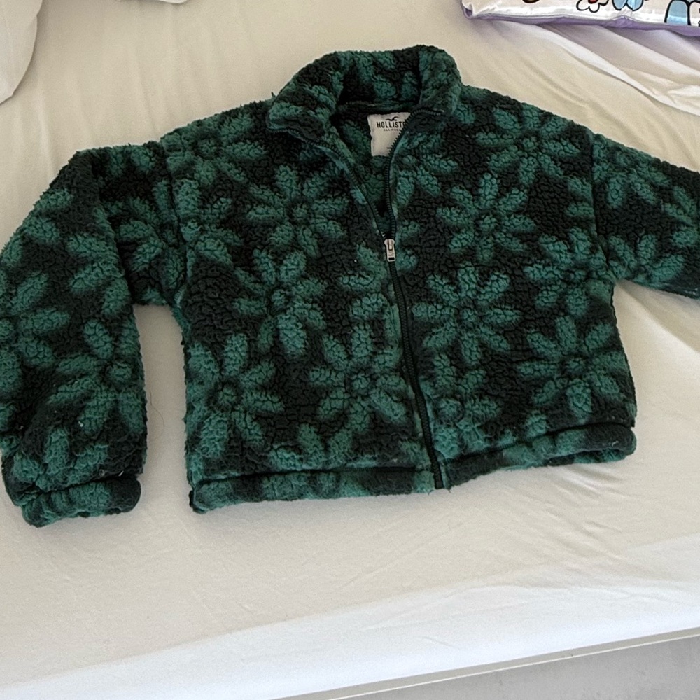 Hollister Green Puffer Jacket